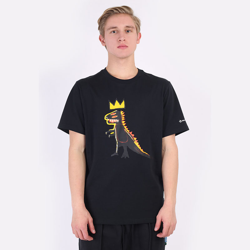 мужская черная футболка Converse Basquiat Graphic Tee 10023144001 - цена, описание, фото 3